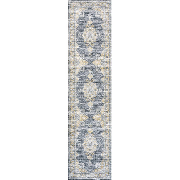 Bausch Bohemian Distressed Chenille Machine-washable Area Rug